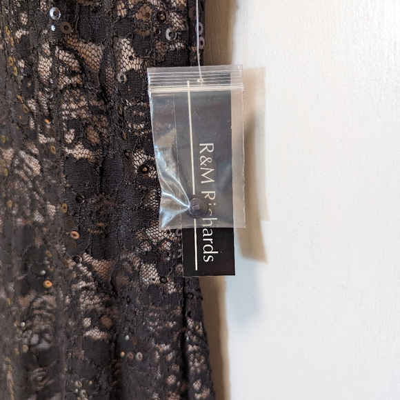 R&M Richards Lace Overlay Evening Dress - Picture 7 of 8